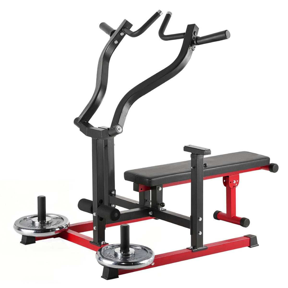Chest Press Machine, 450 LBS Bench Press Set, Adjustable Flat Incline Bench with Independent Converging Arms, Upper Chest Equipment, Fitness Home Gym Equipment for Chest, AB Workouts, Shoulder