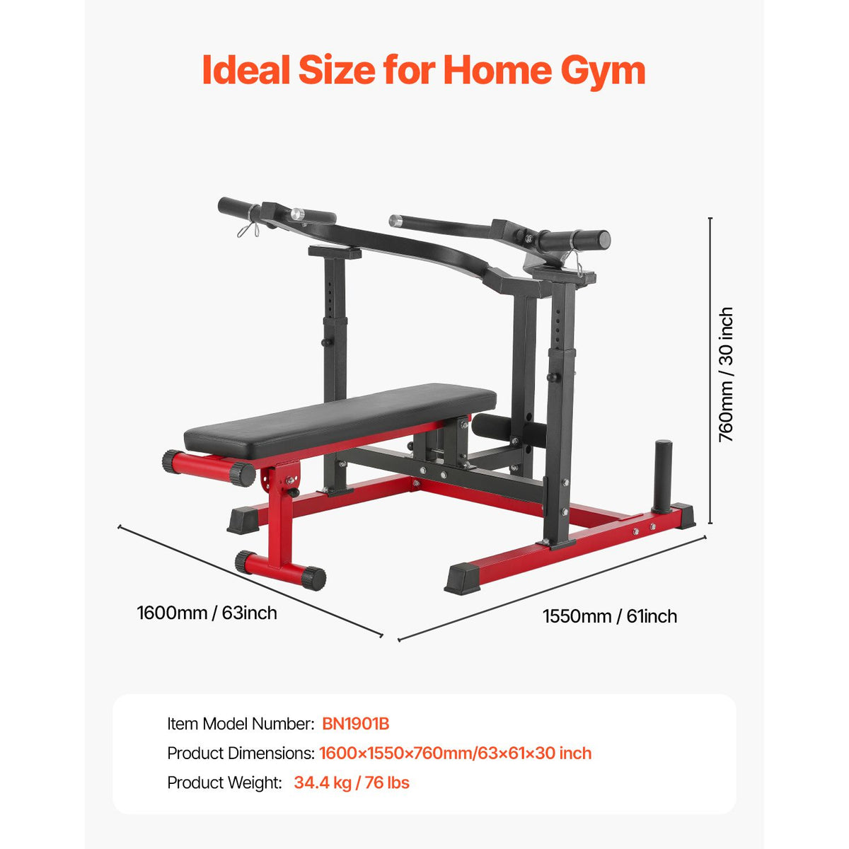 Chest Press Machine, 450 LBS Bench Press Set, Adjustable Flat Incline Bench with Independent Converging Arms, Upper Chest Equipment, Fitness Home Gym Equipment for Chest, AB Workouts, Shoulder