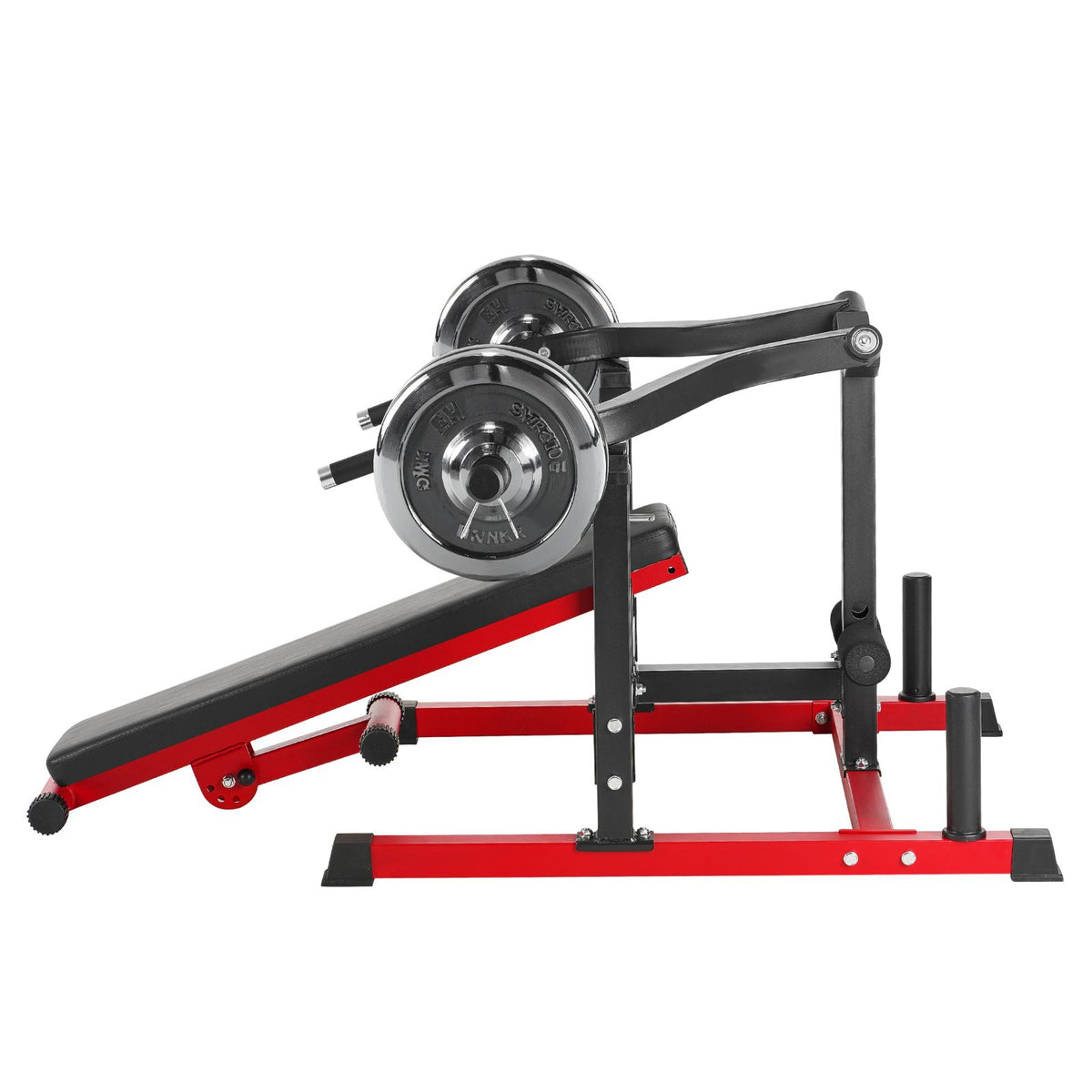 Chest Press Machine, 450 LBS Bench Press Set, Adjustable Flat Incline Bench with Independent Converging Arms, Upper Chest Equipment, Fitness Home Gym Equipment for Chest, AB Workouts, Shoulder
