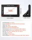 Screens & Stands: VEVOR 14 ft Inflatable Movie Screen 16:9 600D Movie Projector with Portable Bag