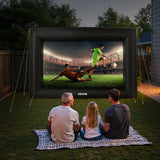 Screens & Stands: VEVOR 14 ft Inflatable Movie Screen 16:9 600D Movie Projector with Portable Bag