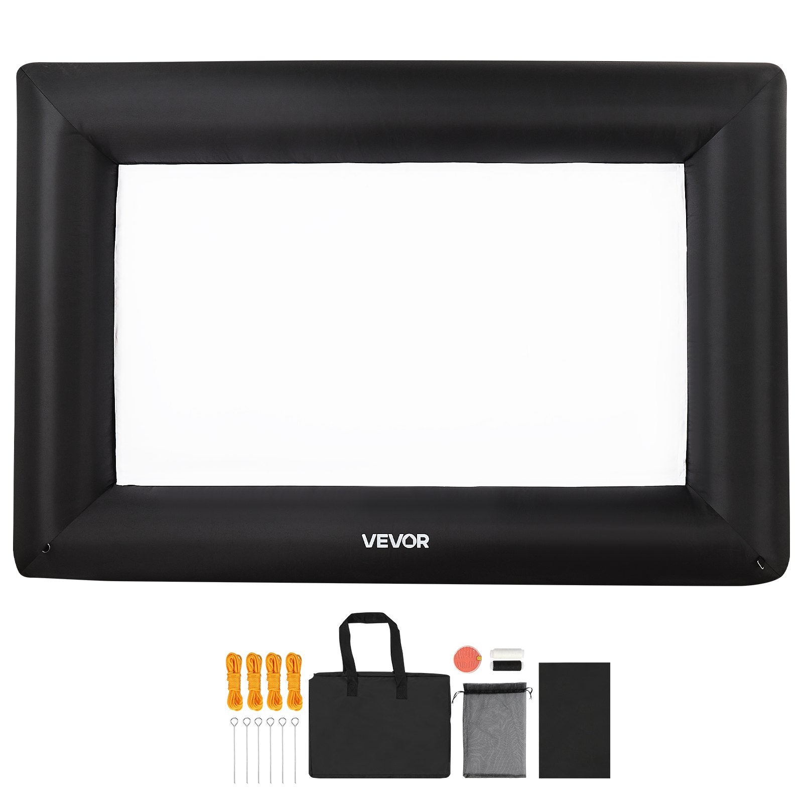Screens & Stands: VEVOR 14 ft Inflatable Movie Screen 16:9 600D Movie Projector with Portable Bag