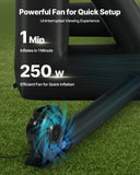 Screens & Stands: VEVOR 16 ft Inflatable Movie Screen 16:9 600D Movie Projector with Portable Bag