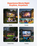 Screens & Stands: VEVOR 16 ft Inflatable Movie Screen 16:9 600D Movie Projector with Portable Bag