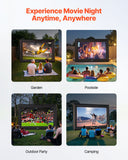 Screens & Stands: VEVOR 20 ft Inflatable Movie Screen 16:9 600D Movie Projector with Portable Bag
