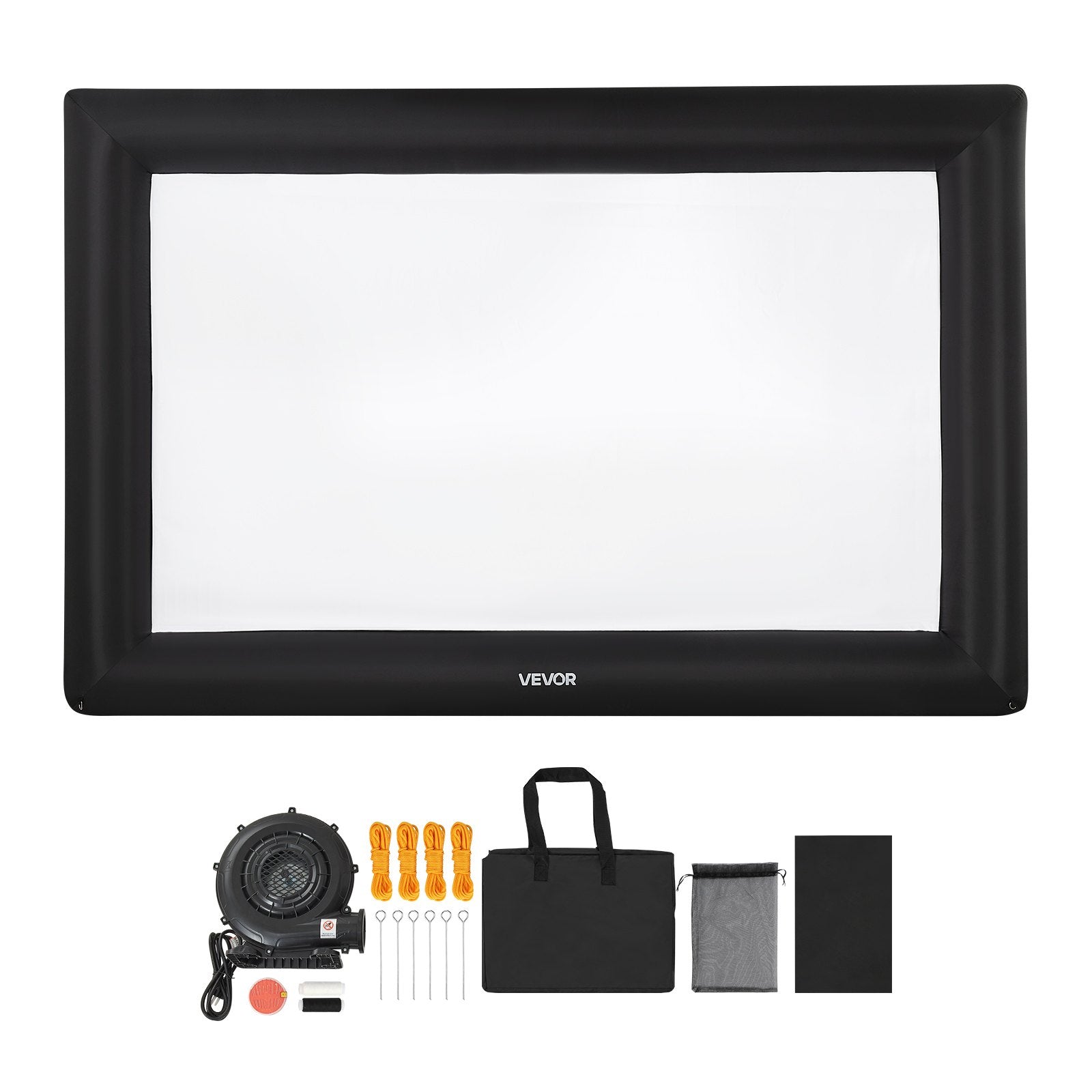 Screens & Stands: VEVOR 20 ft Inflatable Movie Screen 16:9 600D Movie Projector with Portable Bag