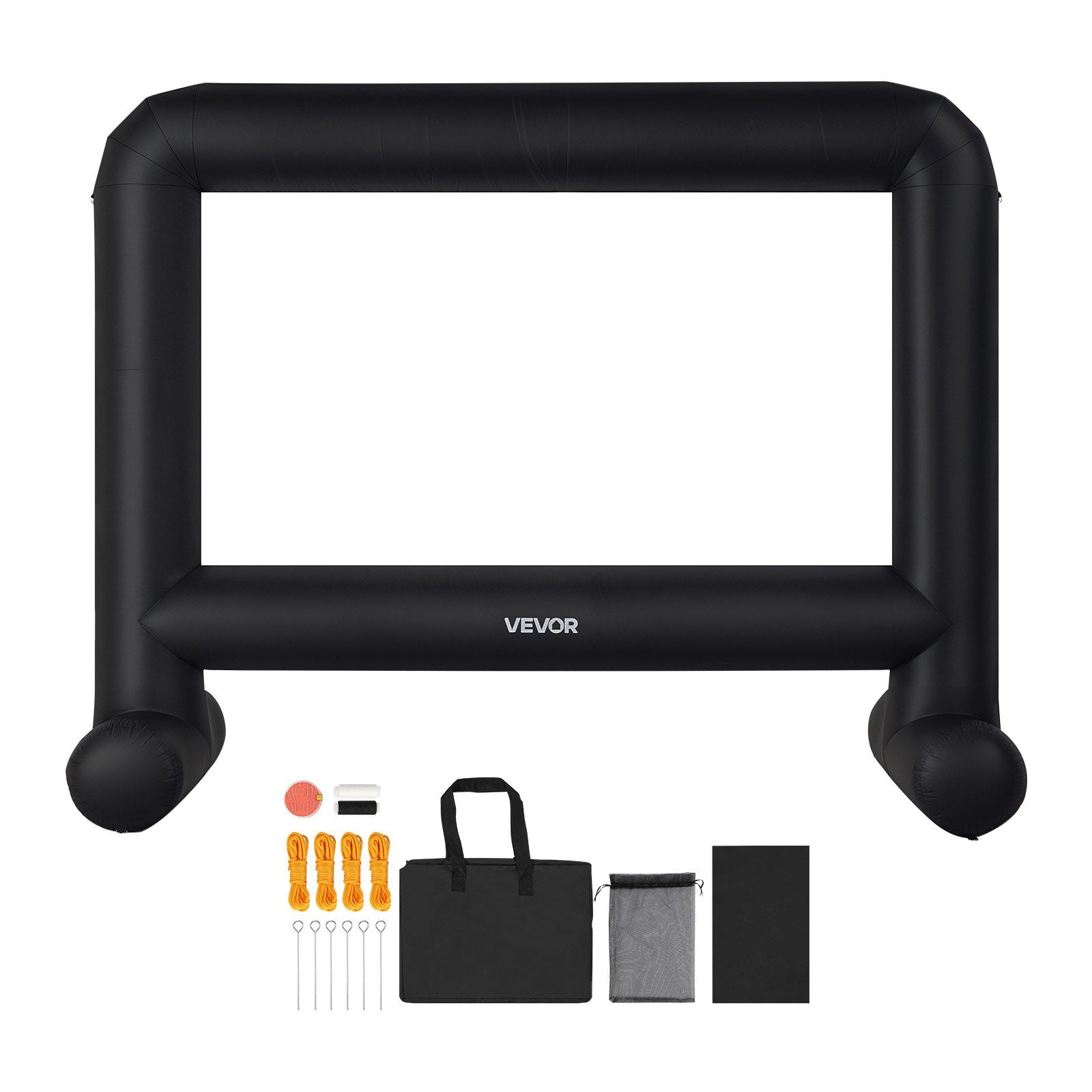 Screens & Stands: VEVOR 15 ft Inflatable Movie Screen 16:9 600D Movie Projector with Portable Bag