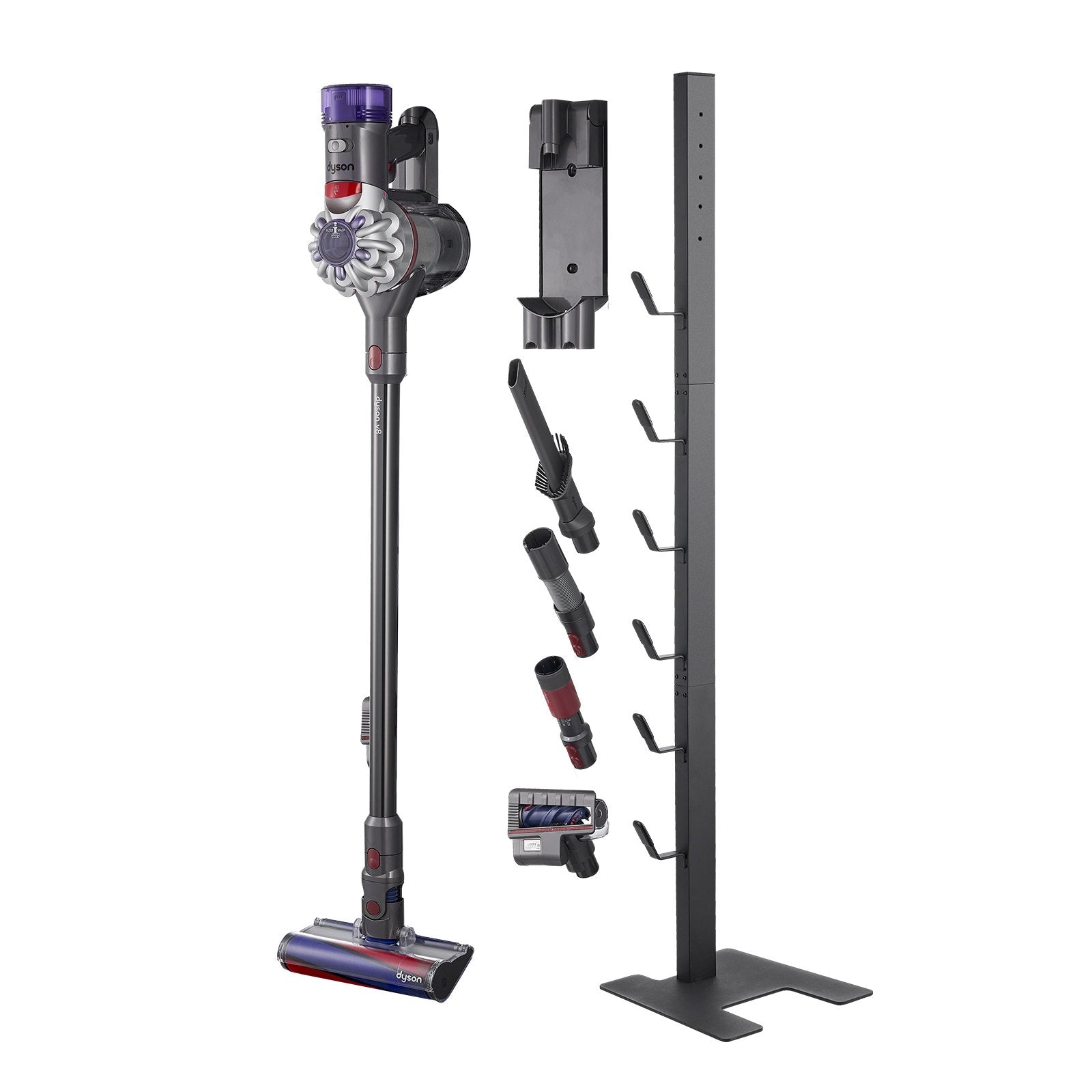 Vacuum Cleaner Accessories: VEVOR Vacuum Stand for Dyson Multi-Models Storage Bracket Holder with 6 Hooks