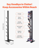 Vacuum Cleaner Accessories: VEVOR Vacuum Stand for Dyson Multi-Models Storage Bracket Holder with 6 Hooks
