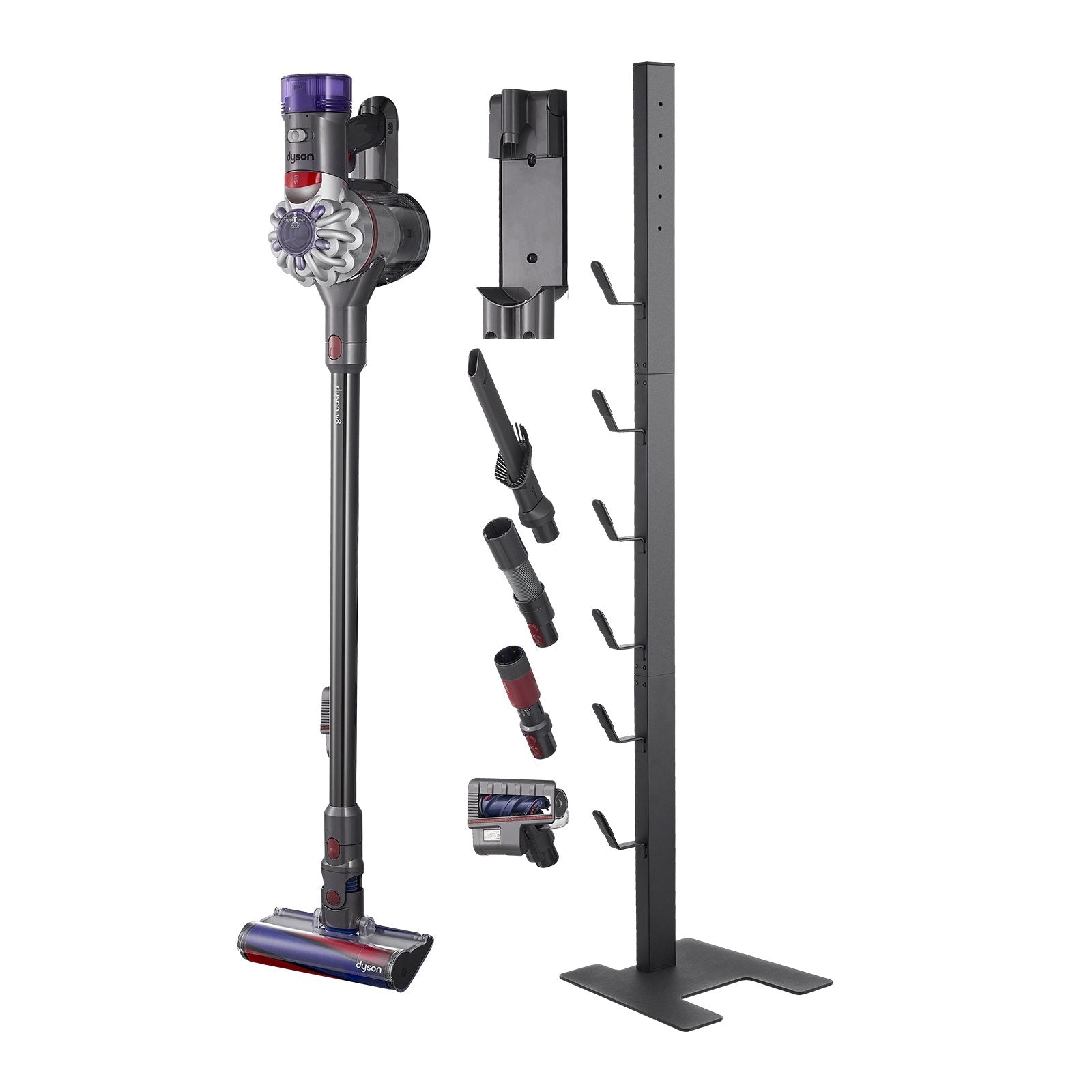 Vacuum Cleaner Accessories: VEVOR Vacuum Stand for Dyson Multi-Models Storage Bracket Holder with 6 Hooks