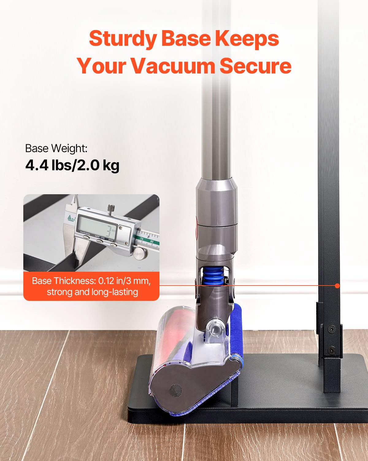 Vacuum Stand, Compatible With Dyson V6 V7 V8 V10 V11 V15, Stable Vacuum Stand Holder with 4 Hooks for Dyson DC30 DC31 DC34 DC35 DC58 DC59 DC62 D74 Cordless Upright Vacuum Cleaners & Accessories