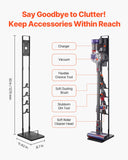 Steam cleaners: VEVOR Vacuum Stand, Compatible With Dyson V6 V7 V8 V10 V11 V15, Stable Vacuum Stand Holder with 4 Hooks for Dyson DC30 DC31 DC34 DC35 DC58 DC59 DC62 D74 Cordless Upright Vacuum Cleaners & Accessories