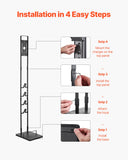 Steam cleaners: VEVOR Vacuum Stand, Compatible With Dyson V6 V7 V8 V10 V11 V15, Stable Vacuum Stand Holder with 4 Hooks for Dyson DC30 DC31 DC34 DC35 DC58 DC59 DC62 D74 Cordless Upright Vacuum Cleaners & Accessories