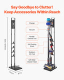 Vacuum Cleaner Accessories: VEVOR Vacuum Stand, Compatible With Dyson V6 V7 V8 V10 V11 V15, Stable Vacuum Stand Holder with Wheels for Dyson DC30 DC31 DC34 DC35 DC58 DC59 DC62 D74 Cordless Upright Vacuum Cleaners & Accessories