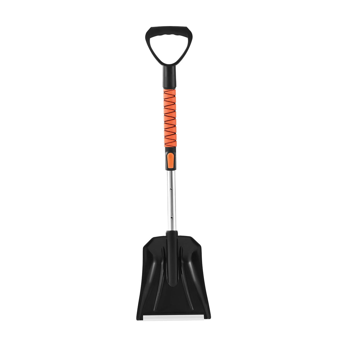 Snow Shovel and Snow Brush, 107cm Extendable Snows Broom & Ice Scraper with 180° Pivoting Brush Head, Non-Slip Grip, Portable Winter Snows Removal Tools for Cars Trucks, SUVs Vehicle