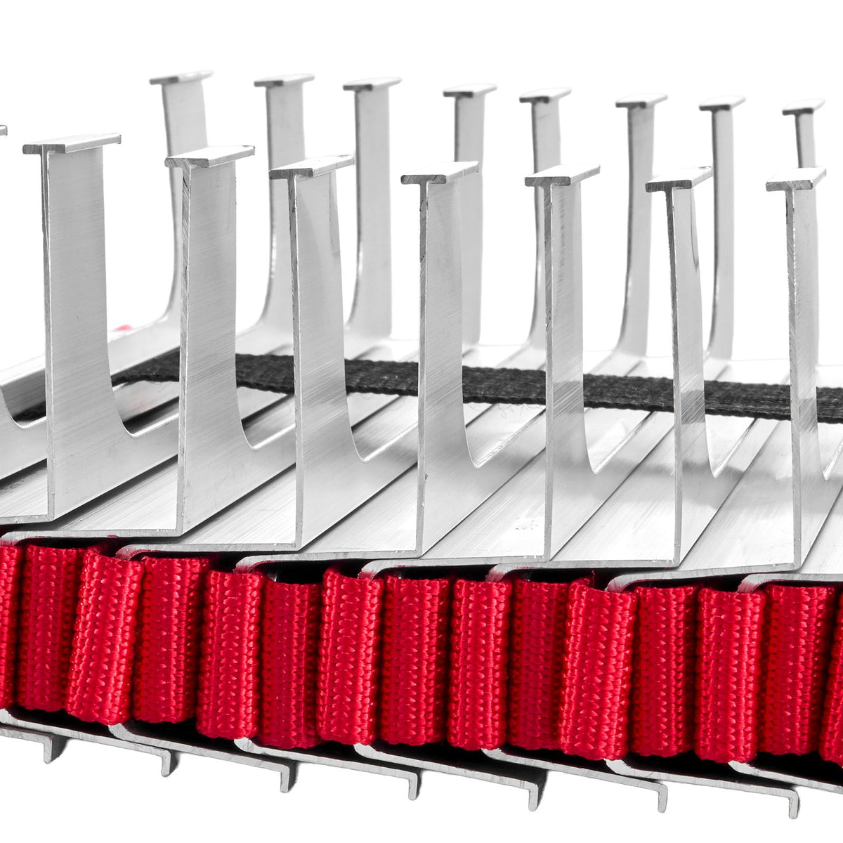 Fire Escape Ladder, 3-Story 7.62m Retractable Emergency Fire Ladder, Lightweight Aluminum Alloy Safety Escape Ladders with Sturdy Polyester Strap, Anti-Slip Rung & Wide Steps, 453KG Max Loading