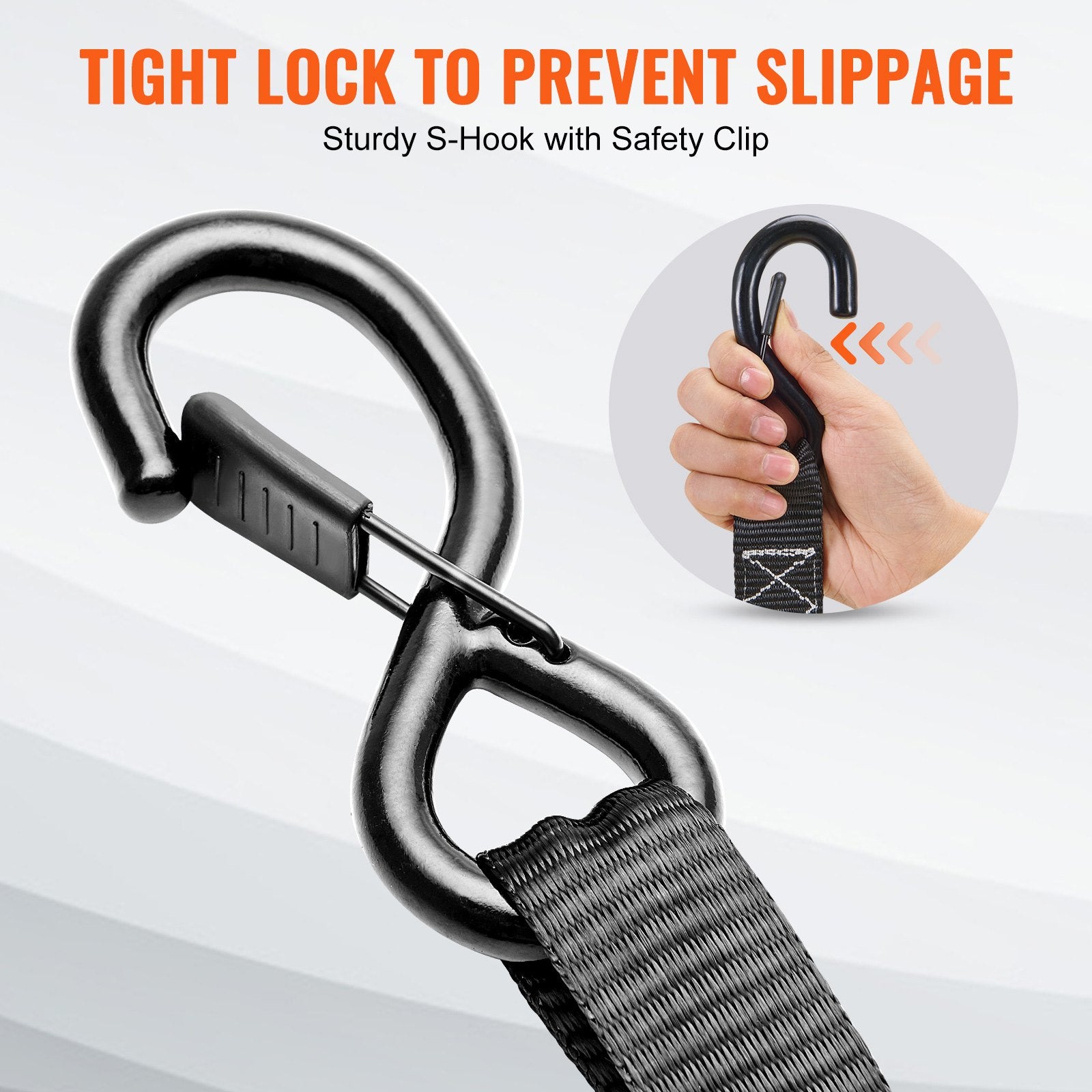 Automotive Repair & Speciality Tools: VEVOR 4 Pack Ratchet Tie Down Straps 5208 lbs 1.6