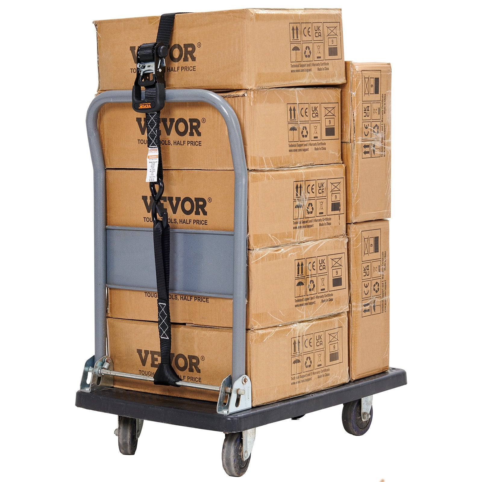 Automotive Repair & Speciality Tools: VEVOR 4 Pack Ratchet Tie Down Straps 5208 lbs 1.6