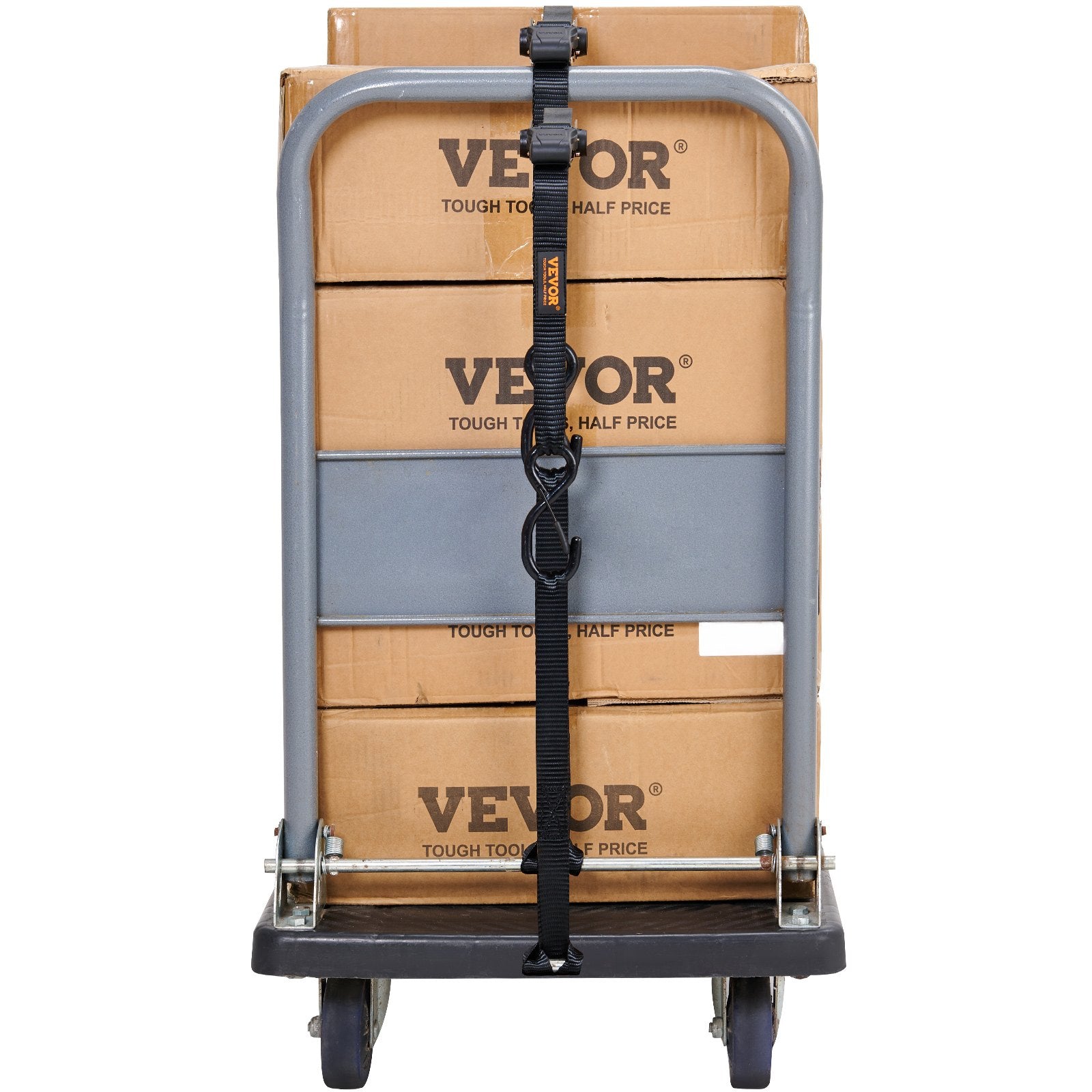 Cat Carriers & Crates: VEVOR 4 Pack Ratchet Tie Down Straps 2200 lbs 1"x15' Heavy Duty for Cargo