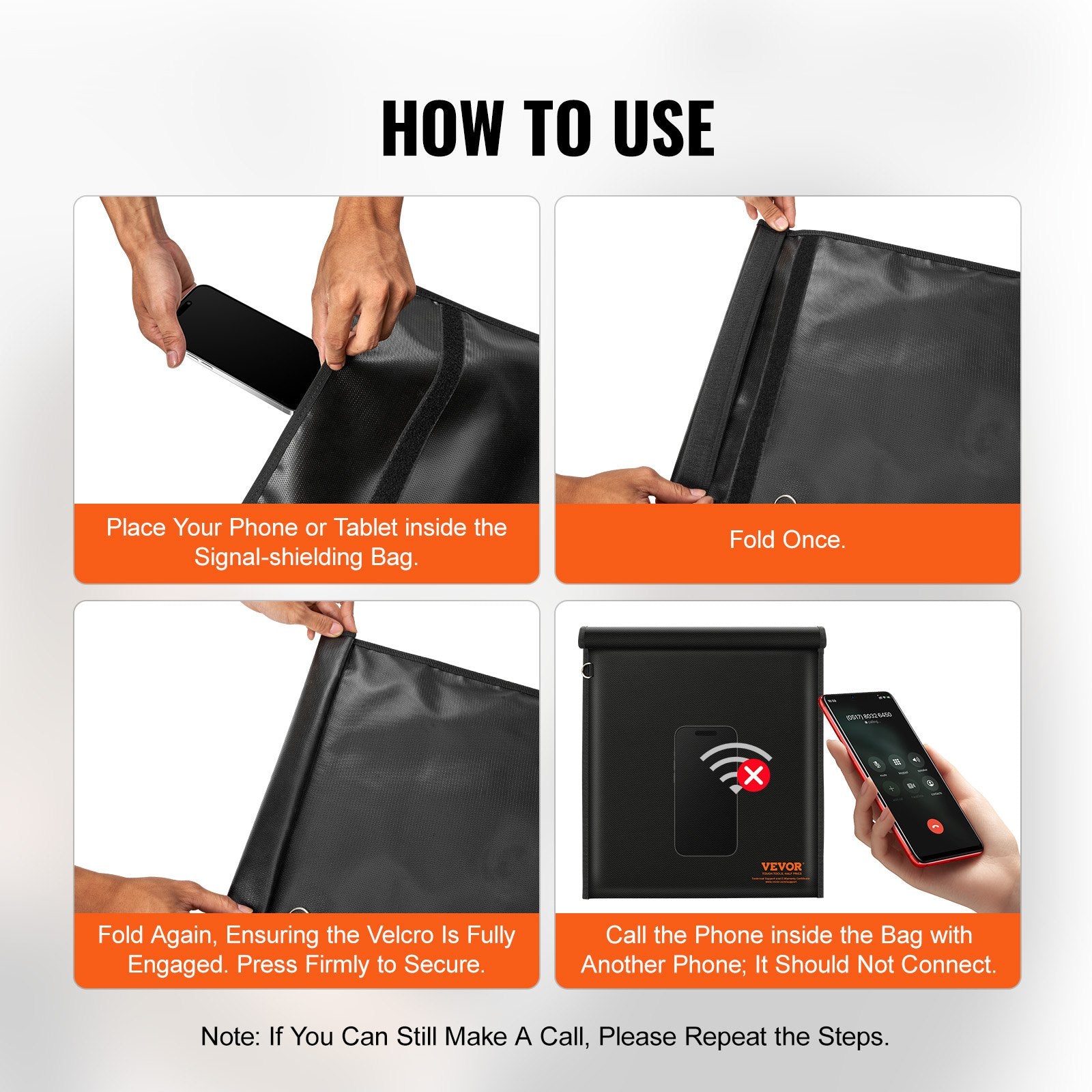 Laptop Stands: VEVOR Faraday Bag Signal Blocking Holder for Laptop & Tablets(16.9 x 15") Black