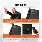 Measuring Tools & Sensors: VEVOR Faraday Bag 4 Pack Signal Blocking Holder for Laptop Tablet Phone Radio XL