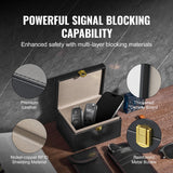 Bicycle Stands & Storage: VEVOR Faraday Box Signal Blocking Holder for 5~8 Car Keys with 2 Key Bags Black