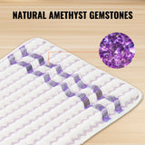 Wellness Accessories: VEVOR Far Infrared Heating Pad Amethyst Gemstones Heating Mat with Negative Ions