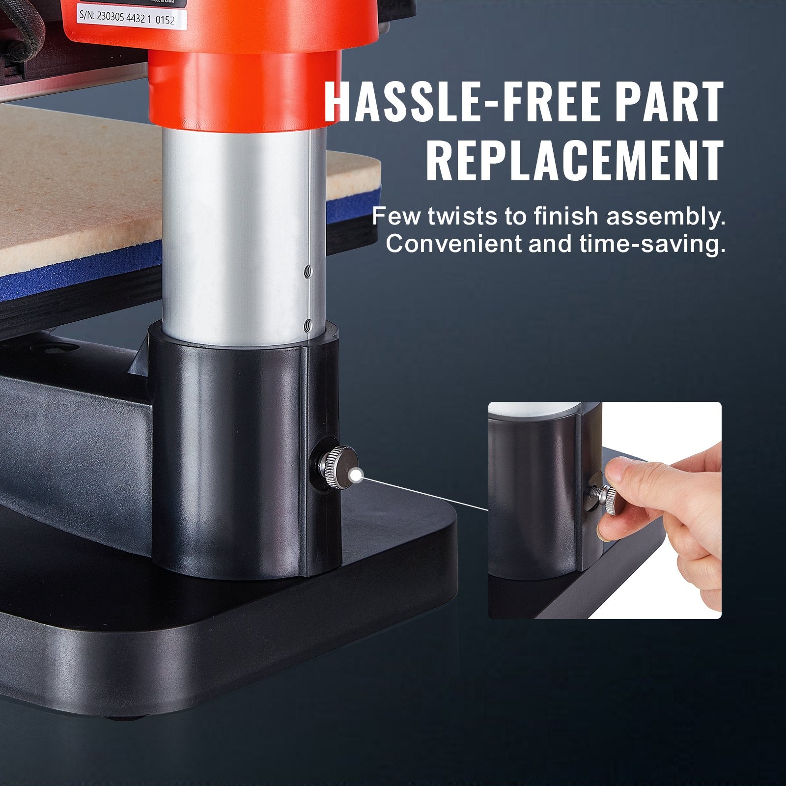 Heat Press Machine 12x15in 5in1 Sublimation Transfer T-shirt Plate Mug Cup