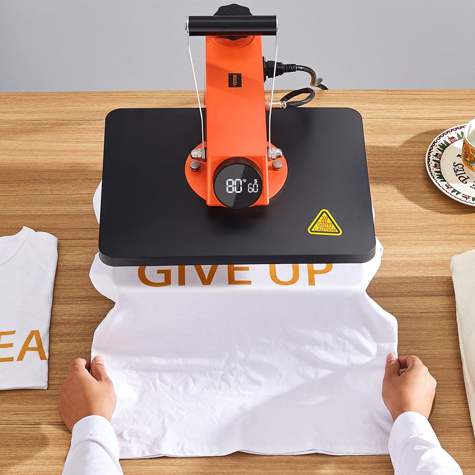 Heat Press Machine 12x15in 8in1 Sublimation Transfer T-shirt Plate Mug Cup