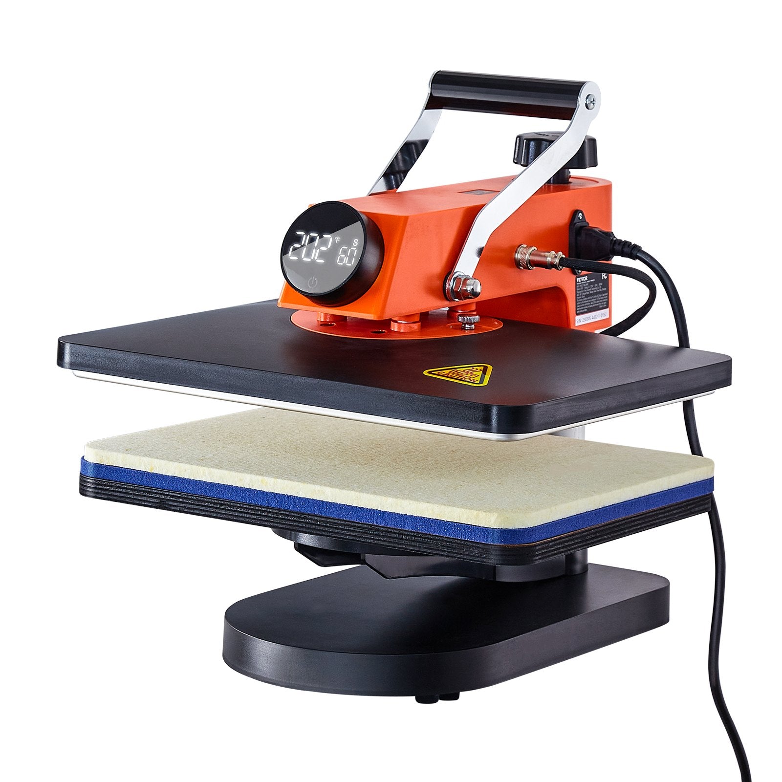 Heat Press Machine 12x15in 8in1 Sublimation Transfer T-shirt Plate Mug Cup