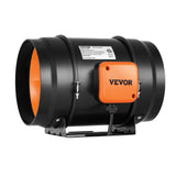 Fan Accessories: VEVOR Inline Duct Fan, 203.2mm 506.2 CFM with Temperature Humidity Controller, Quiet EC-motor Ventilation Exhaust Fan for Cooling Booster, Grow Tents, Hydroponics