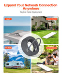 Safes & Lock Boxes: VEVOR Starlink Gen 3 Cable,22.86 m, 26 AWG Copper Core, Durable Extension Cable for Standard Generation 3, Compatible with Starlink Rectangular Satellite V3, Flexible Wiring for RV, Backyard, Camping