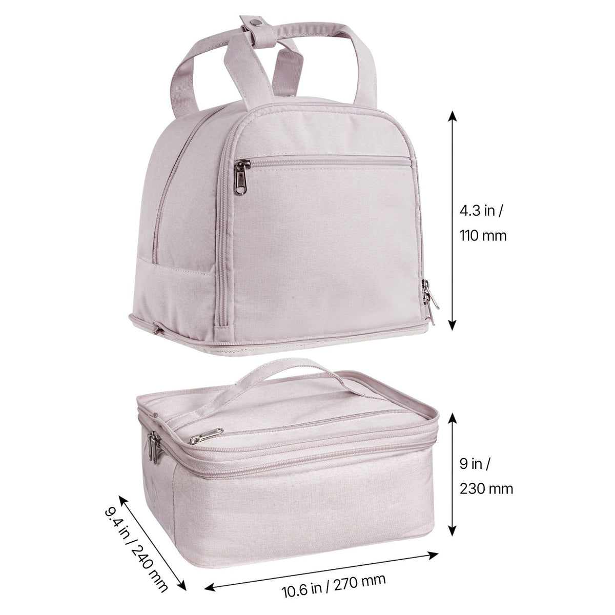 Breast Pump Backpack, Breast Feeding Bag with Ice Pack, Fits for S1/S2, Pumping Accessories & Breastmilk Storage, Portable Pump Carrying Case for Work, Travel and Family Use, Light Pink