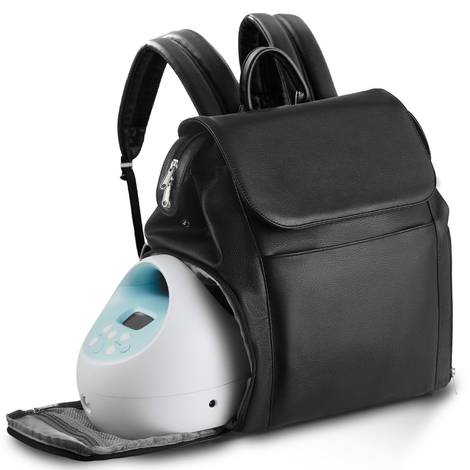 Basketball & Basketball Accessories: VEVOR Breast Pump Backpack, Breast Feeding Bag with Ice Pack, Fits for S1/S2, Pumping Accessories & Breastmilk Storage, Portable Pump Carrying Case for Work, Travel and Family Use, Black