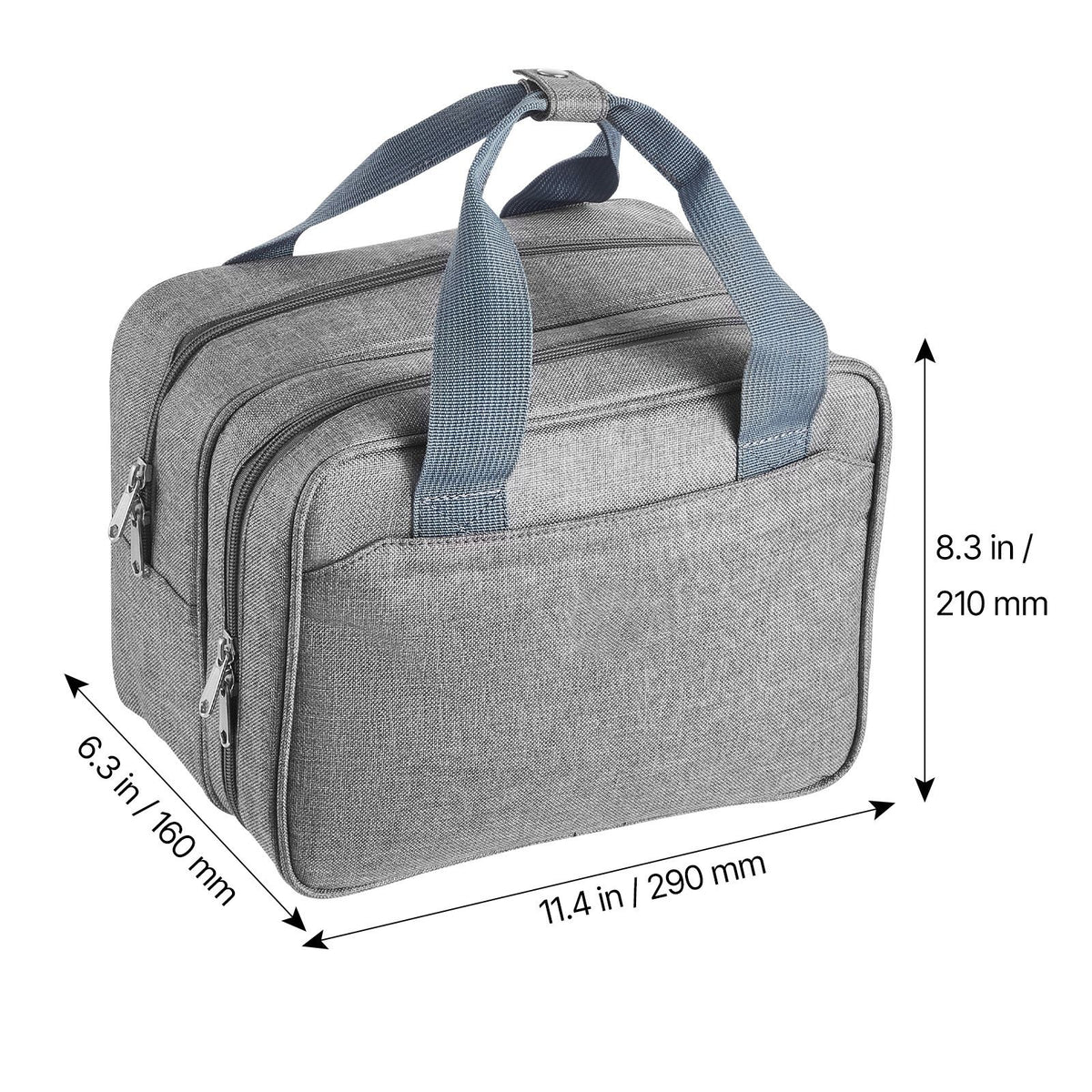 Wearable Breast Pump Bag, Breast Feeding Bag with Ice Pack, Fits for M5/M6, Pumping Accessories & Breastmilk Storage, Portable Pump Carrying Case for Work, Travel & Family Use, Grey