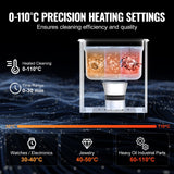 Steam cleaners: VEVOR 2L Ultrasonic Cleaner with Heater Timer & Basket, Professional Digital Sonic Cavitation Machine, 60W Cleaning Machine for Watch Instruments, Glasses, Coin, Metal Parts, Tool