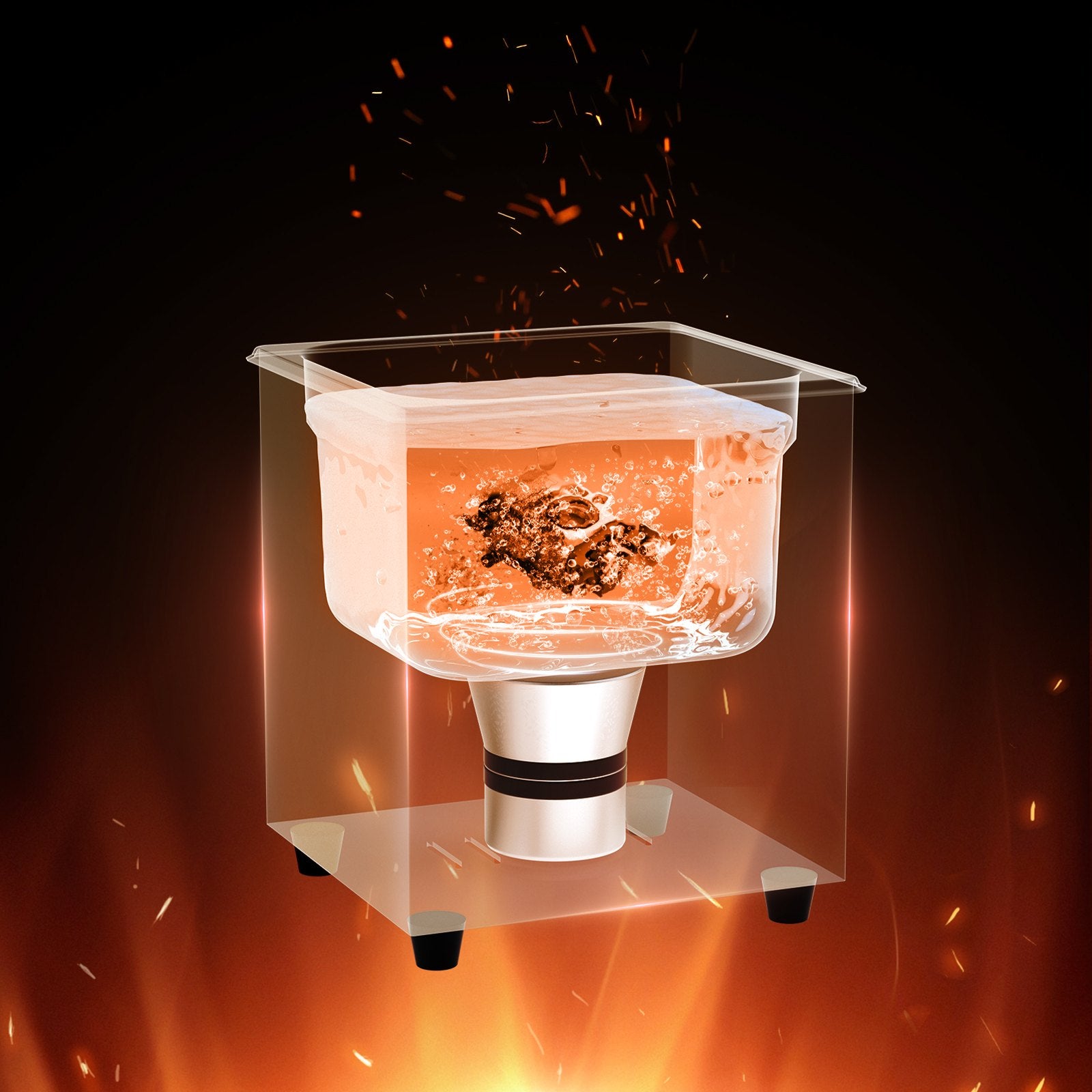 2L Ultrasonic Cleaner with Heater Timer & Basket, Professional Digital Sonic Cavitation Machine, 60W Cleaning Machine for Watch Instruments, Glasses, Coin, Metal Parts, Tool