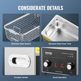Gardening Tools: VEVOR 3L Ultrasonic Cleaner with Heater Timer & Basket, Professional Digital Sonic Cavitation Machine, 120W Cleaning Machine for Watch Instruments, Glasses, Coin, Metal Parts, Tool