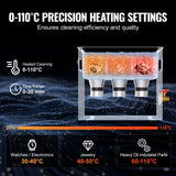 Steam cleaners: VEVOR 6L Ultrasonic Cleaner with Heater Timer & Basket, Professional Digital Sonic Cavitation Machine, 180W Cleaning Machine for Watch Instruments, Glasses, Coin, Metal Parts, Tool