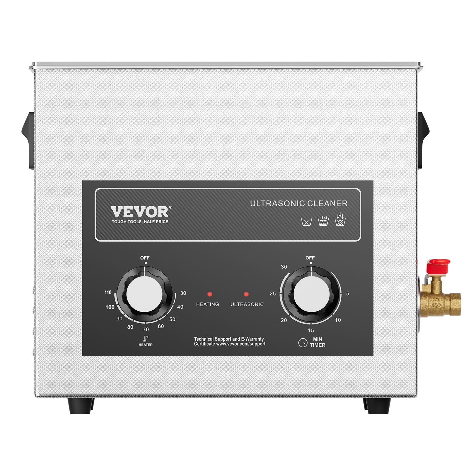 6L Ultrasonic Cleaner with Heater Timer & Basket, Professional Digital Sonic Cavitation Machine, 180W Cleaning Machine for Watch Instruments, Glasses, Coin, Metal Parts, Tool