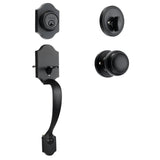 Door Hardware: VEVOR Front Door Handle and Deadbolt Set, Matte Black Front Door Lock Set with Interior Knob, Single Cylinder Handleset Adjustable Hole Spacing, for Right and Left Handed Entrance and Front Door