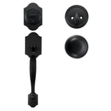 Door Hardware: VEVOR Front Door Handle and Deadbolt Set, Matte Black Front Door Lock Set with Interior Knob, Single Cylinder Handleset Adjustable Hole Spacing, for Right and Left Handed Entrance and Front Door