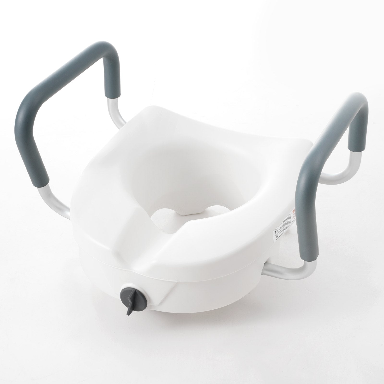 Mobility & Accessibility: VEVOR Raised Toilet Seat, 5" Height Raised, 350 lbs Weight Capacity, for Round and Elongated Toilet, Twist Lock Installation,19.1" - 21.7" Adjustable Width, for Elderly, Handicap, Patient, Pregnant, M