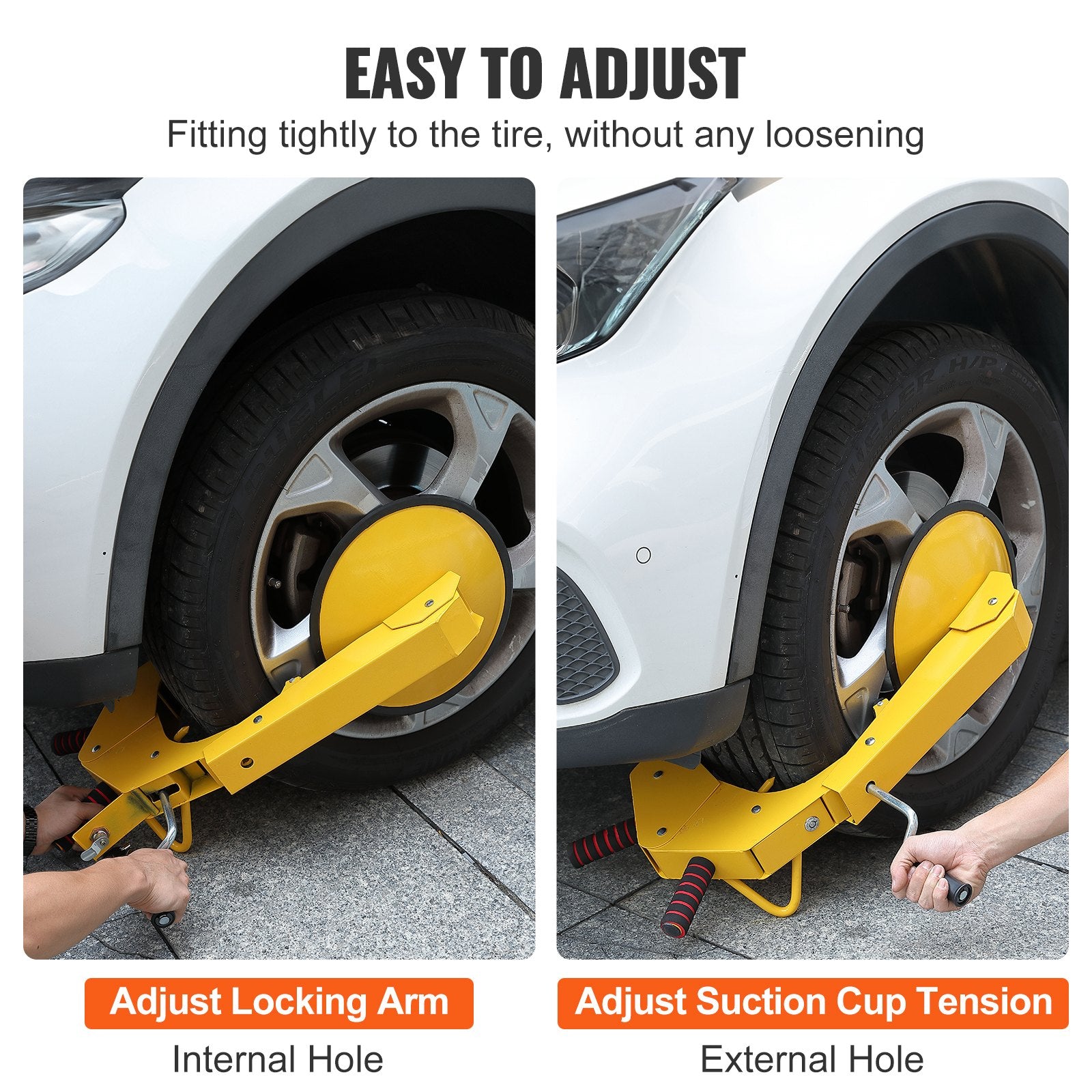 Tool Sockets: VEVOR Wheel Lock Clamp, 1 Pack Trailer Wheel Lock, Heavy-Duty Anti Theft Tire Lock, Adjustable Tire Boot Lock Tire Claw, Trailer Wheel Locks for RV Trailers, Cars, Trucks, SUVs