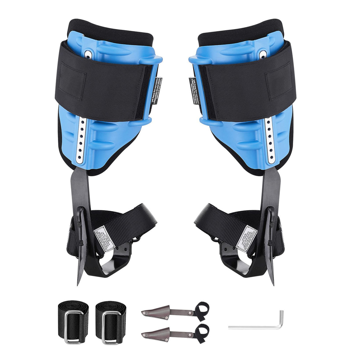 Tree Climbing Spikes, Height-Adjustable Tree Climbing Gear with Straps & Padding Cushion, 159 kg Load Capacity, Heavy Duty Steel Climb Spurs Arborist Equipment for Fruit Picking Hunting