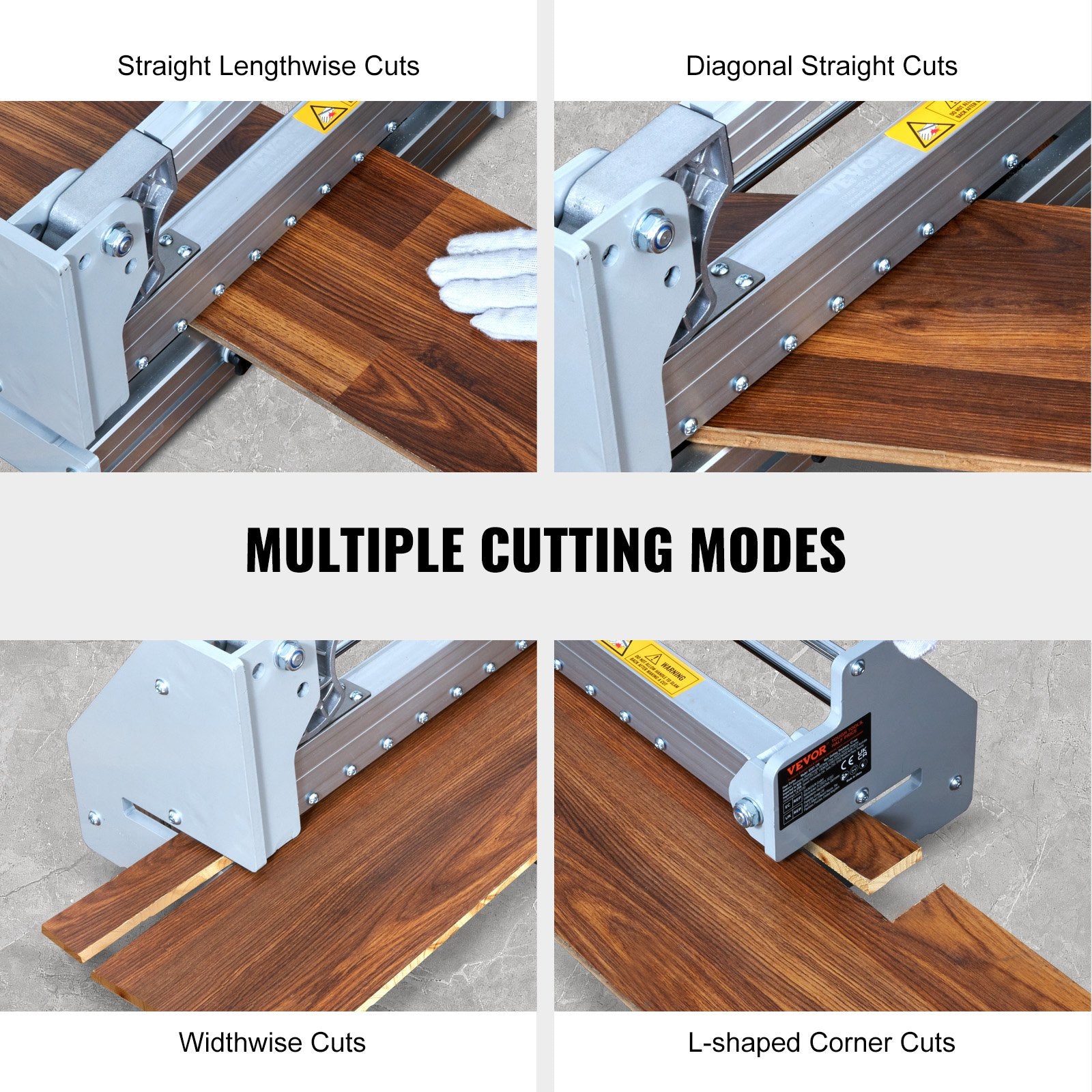 Floor Cutter 330mm, Cuts Vinyl Plank, Laminate, Engineered Hardwood, Siding, 12mm Cutting Depth Effortless And Easy Cutting, Vinyl Plank Cutter for LVP, WPC, SPC, LVT, VCT, PVC, and More