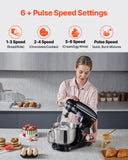 Food Mixers & Blenders: VEVOR Stand Mixer 5.68 L Electric Dough Mixer 1100W 6 + P Speeds Food Beater