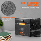 Cosmetic & Toiletry Bags: VEVOR Fireproof Document Box, Fireproof Document Bag with Lock 2000_, Fireproof and Waterproof File Box 450x140x315 mm with Zipper & Handle, for Money, Documents, Jewelry and Passport