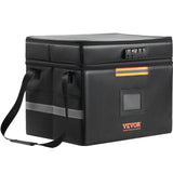 Cosmetic & Toiletry Bags: VEVOR Fireproof Document Box, Fireproof Document Bag with Lock 2000_, Fireproof and Waterproof File Box 450x140x315 mm with Zipper & Handle, for Money, Documents, Jewelry and Passport