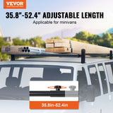 Cross Bar: VEVOR 2 Bars Van Roof Ladder Rack 500 LBS Adjustable 35.8" to 57.5" Alloy Steel